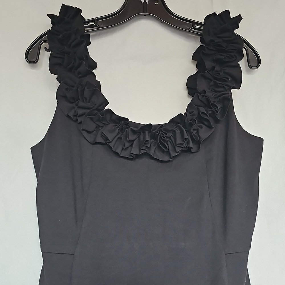 Roulette Black Ruffled Dress